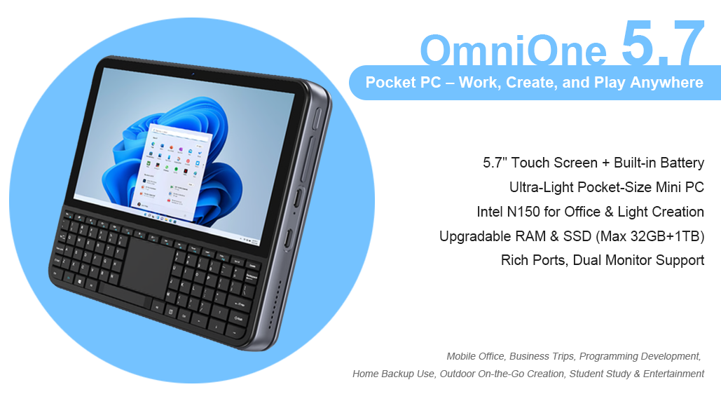 OmniOne Pocket PC-Work,Create, and PlayAnywhere