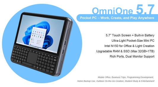OmniOne Pocket PC-Work,Create, and PlayAnywhere