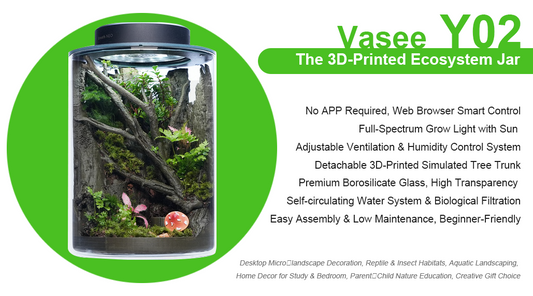 Vasee Y02：Craft Your Own Biome/The 3D-Printed Ecosystem Jar