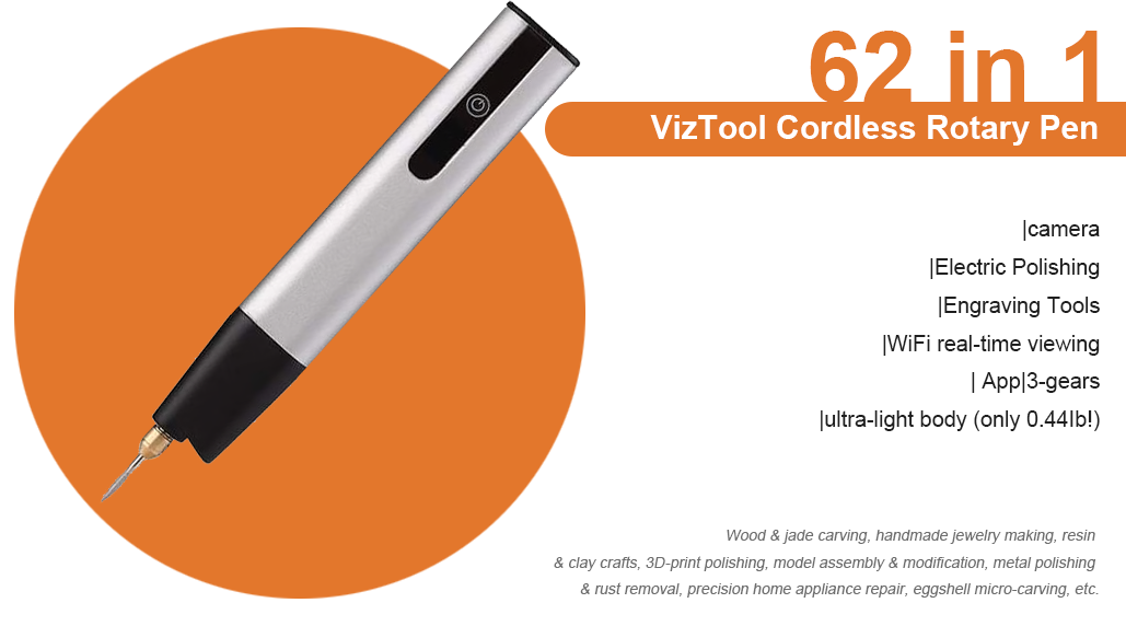 Precision Under the Lens! VizTool CordlessRotary Pen