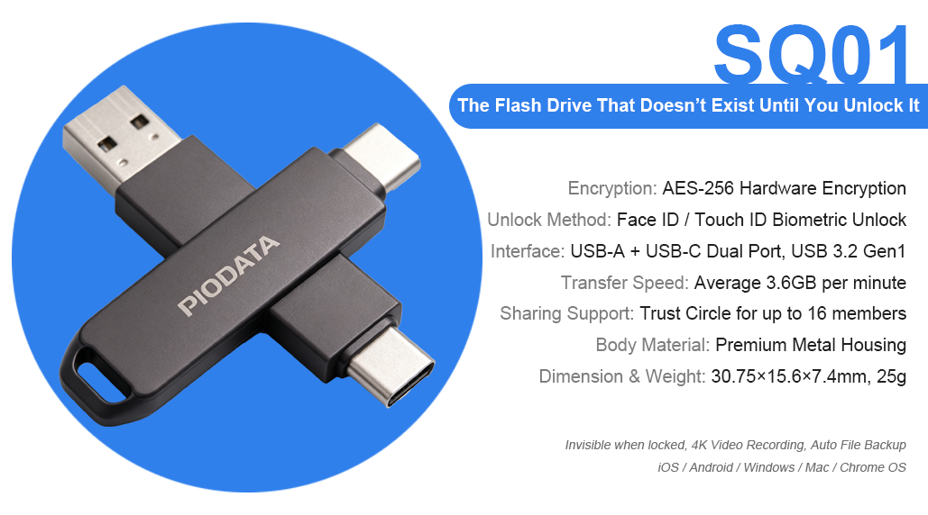 SQ01 :The Flash Drive That Doesn’t Exist Until You Unlock It